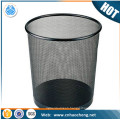 Factory price stainless steel round storage basket/dustbin/wastebasket